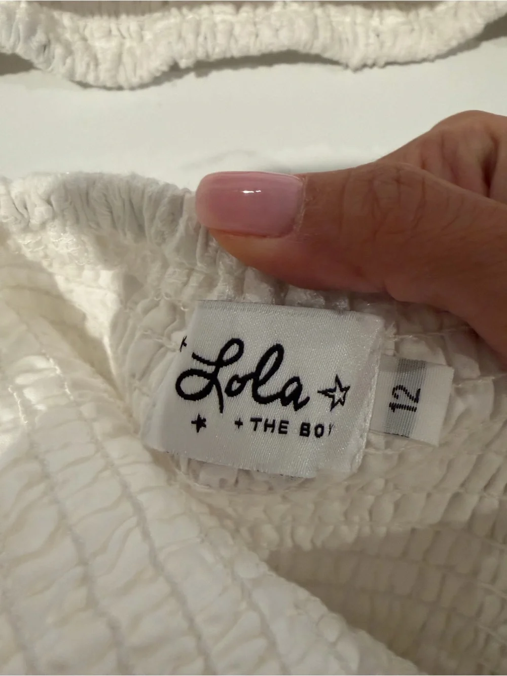 Lola + The Boys White Rainbow Fancy Eyelet Set Size 12 EUC